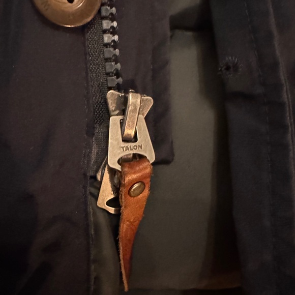 Woolrich Navy Blue Parka with Fur Hood - Picture 9 of 13